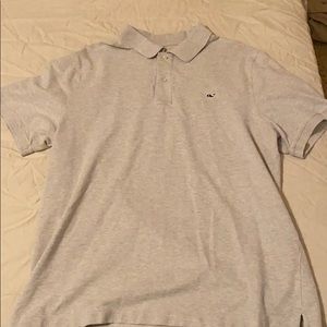 Vineyard Vines Light Gray Polo